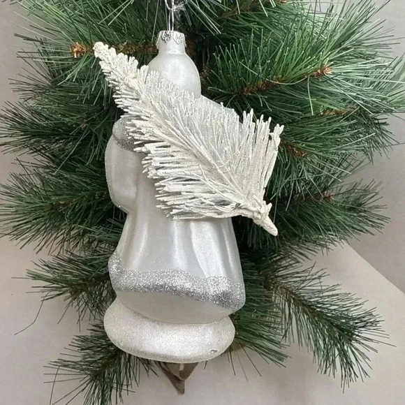 Robert Stanley Silver Tree Santa Christmas Tree Ornament Holiday‎ Decoration - Picture 5 of 8